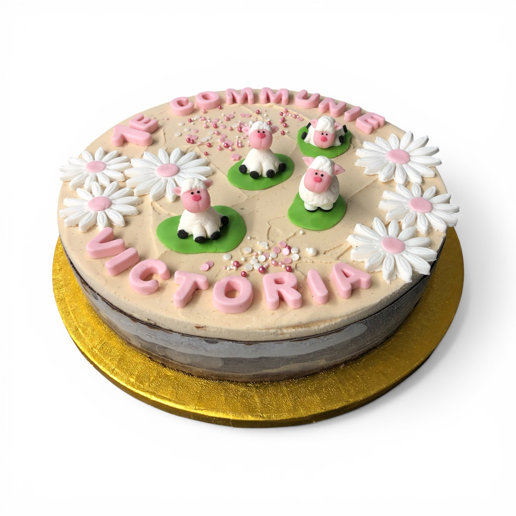 Ijstaart op maat (12-14p) (Chocolade, Rice crispies, praliné en melkchocolade, Melkchocolade)