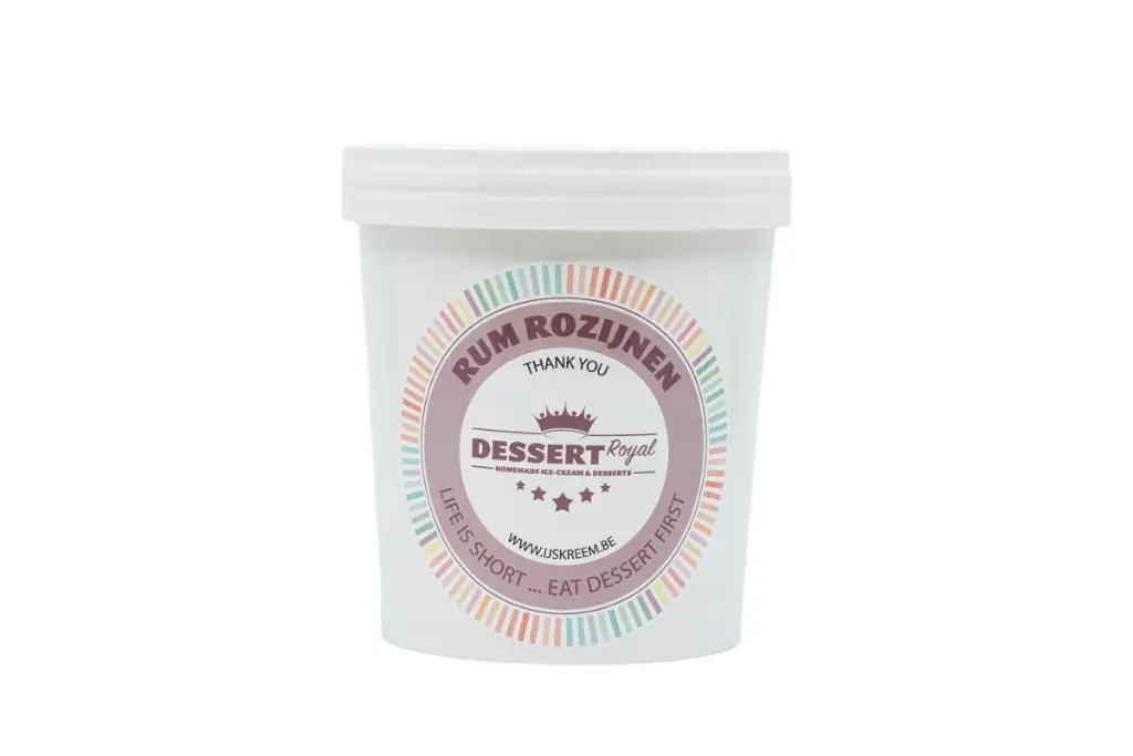 Rum rozijnen roomijs 940ml