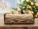 Kerstbuche 'Frosty' (8-10p) vanille en praliné roomijs