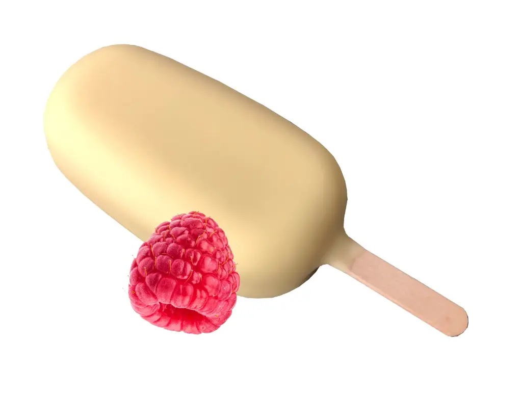 Mini Royal frambozen met witte chocolade