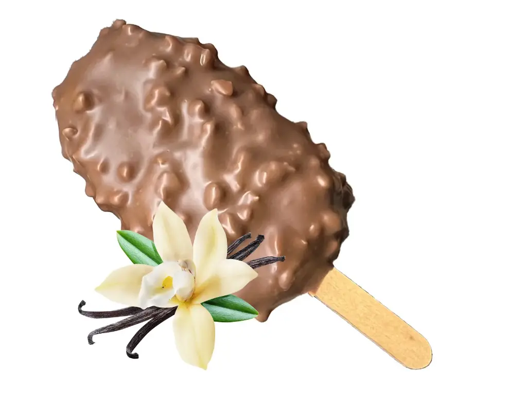 Mini Royal vanille met melkchocolade en amandelnootjes