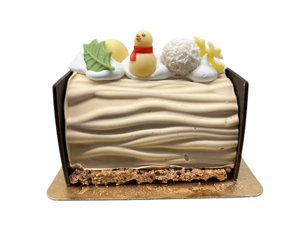 Kerstbuche 'Frosty' (4-5p) vanille en praliné roomijs