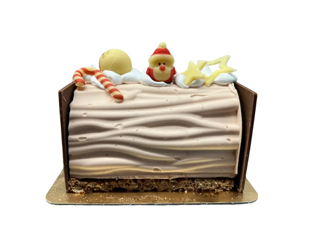 Kerstbuche 'Santa' (4-5p) vanille en praliné roomijs