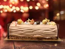 Buche 'Santa' (8-10p) vanille en frambozen roomijs